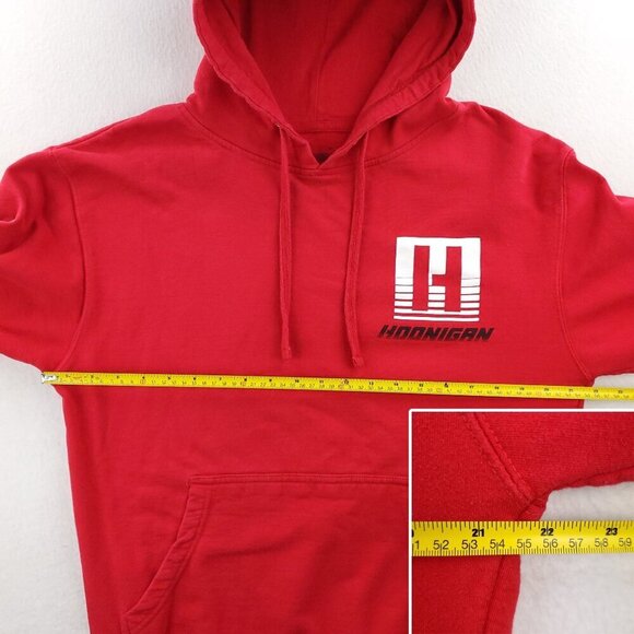 Hoonigan Hoodie Sweatshirt Pullover Racing Sleeve Graphics Men's Medium - Picture 7 of 14